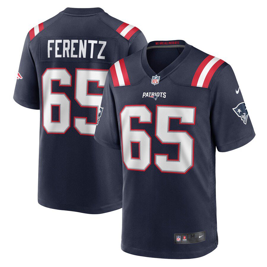 Men New England Patriots #65 James Ferentz Nike Navy Game NFL Jersey